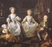 HOGARTH, William The Graham Chidren (mk08) oil painting artist